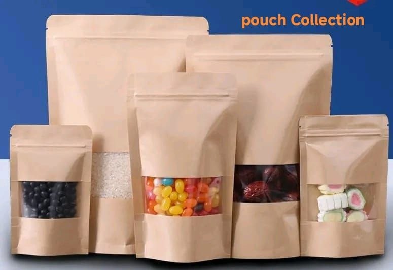 Kraft Stand-Up Zip Lock Pouch